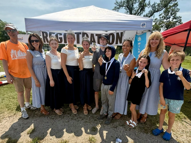 Community charity group posing together