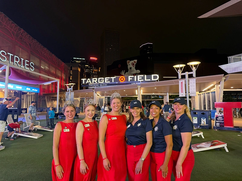 Community group attending event at Target Field